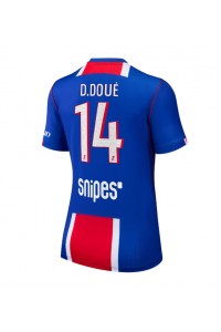Paris Saint-Germain Desire Doue #14 Fotballdrakt Hjemme Klær Dame 2026-27 Korte ermer